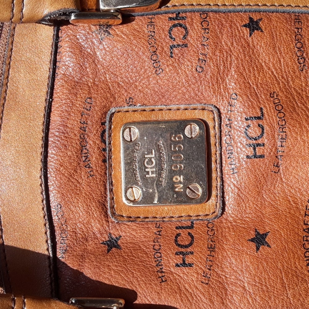 💥Vintage HCL Leather Handbag Made in Germany Rare Color! 💥 - Picture 4 of 14